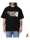 Logo Print Short Sleeve T-Shirt Black - VETEMENTS - BALAAN 2