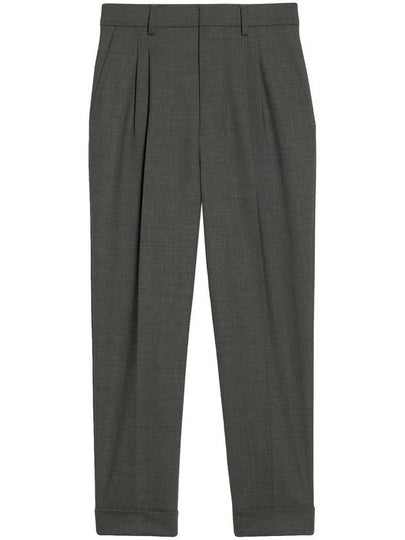 Carrot Fit Wool Slacks Light Grey - AMI - BALAAN 2