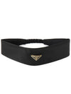 Triangle Logo Hairband Black - PRADA - BALAAN 2