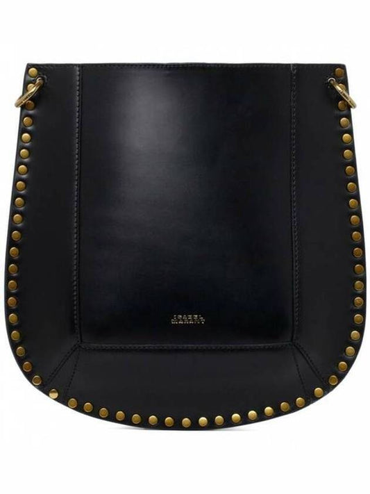Oskan stud-trimmed leather shoulder bag black - ISABEL MARANT - BALAAN 2