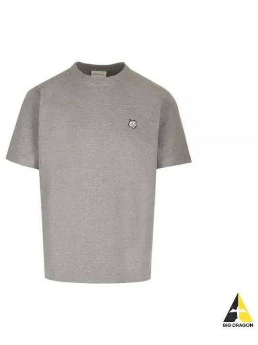 Bold Fox Head Patch Short Sleeve T-Shirt Medium Gray Melange - MAISON KITSUNE - BALAAN 2
