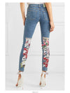 Women's Flower Denim OWYA003R18386009 - OFF WHITE - BALAAN 4