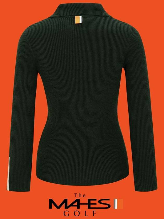 Knit Sweater Orange Label Urban Khaki Half Zip Up Knit GN 40398 - MAHES - BALAAN 2