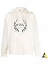 Milano Logo Print Cotton Hoodie Ivory - MSGM - BALAAN 2