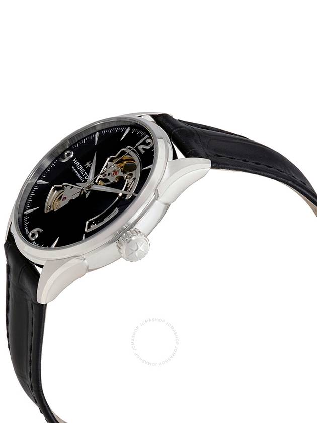 Jazzmaster Open Heart Automatic Watch Black - HAMILTON - BALAAN 3