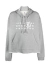 Numeric Logo Zip Hoodie Sweatshirt Grey - MAISON MARGIELA - BALAAN 2