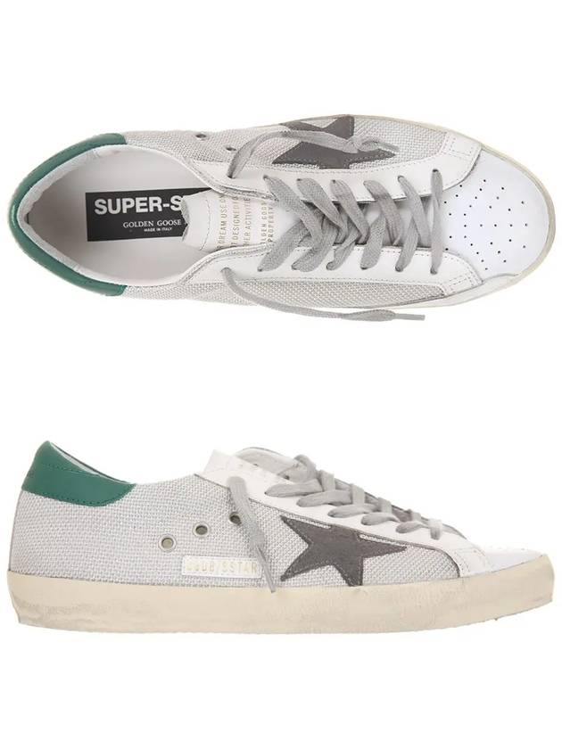 Super Star Mesh Panel Low Top Sneakers White - GOLDEN GOOSE - BALAAN 2