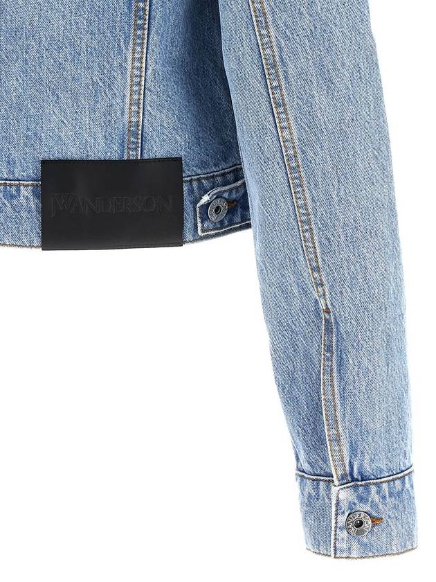 Padlock Strap Trucker Denim Jacket Blue - JW ANDERSON - BALAAN 5