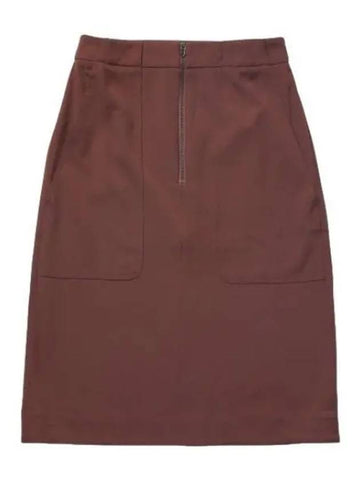 Workwear Detail Skirt Hazelnut Women s - STUDIO NICHOLSON - BALAAN 1