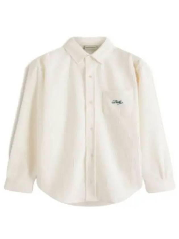 Drold Monsieur Corduroy Shirt Cream SH117 CO064 - DROLE DE MONSIEUR - BALAAN 1