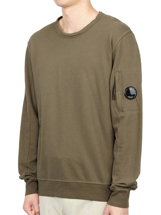 Lens Wappen Cotton Sweatshirt Brown - CP COMPANY - BALAAN 3