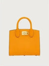 Gancini Studio Box Tote Bag Orange - SALVATORE FERRAGAMO - BALAAN 2