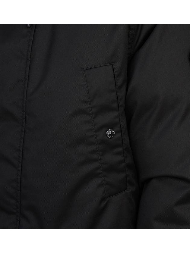 710F2 Ghost Performance Twill Wool-TC Down Parka Black - STONE ISLAND - BALAAN 11