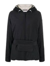 Grenoble Valpelline Belt Hooded Jacket Black - MONCLER - BALAAN.