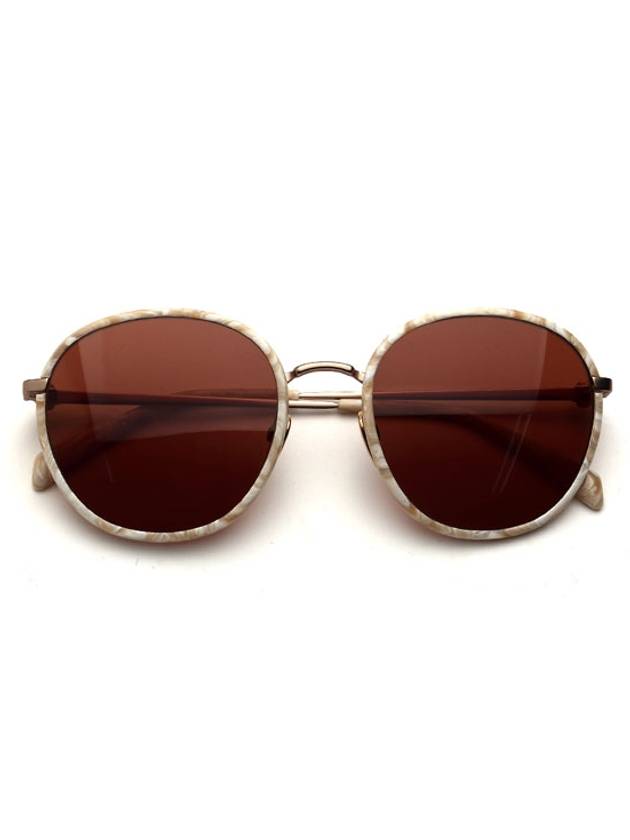 MJ7027 CREAM MARBLE Sunglasses Unisex Sunglasses Sunglasses - MAJE - BALAAN 3