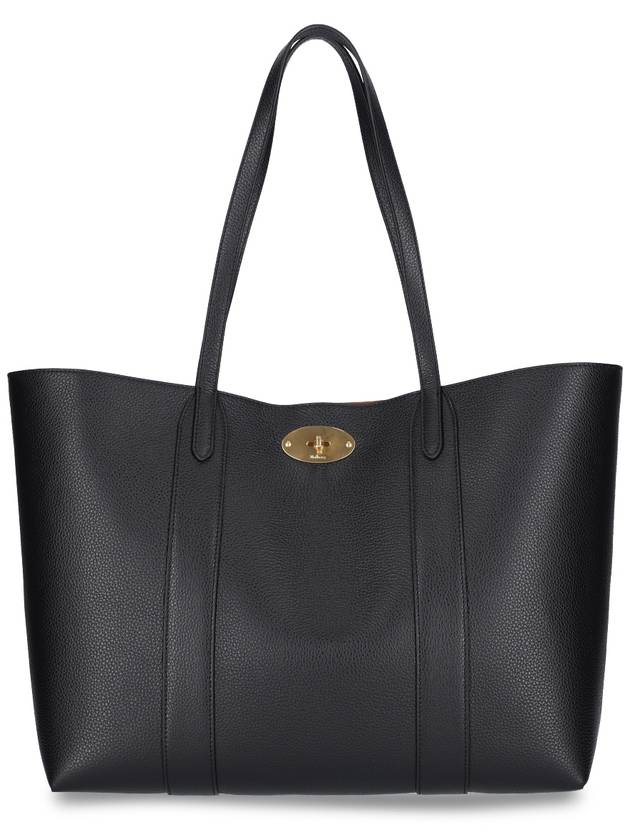 Bayswater Classic Grain Small Tote Bag Black - MULBERRY - BALAAN 2