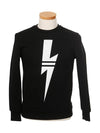 Ribbed Neoprene Sweatshirt Black - NEIL BARRETT - BALAAN 3