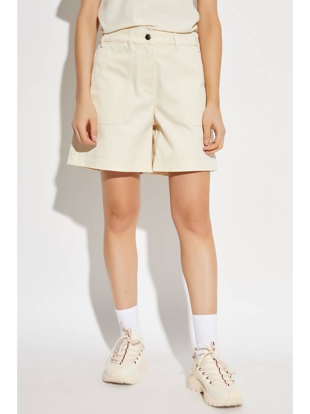 Moncler Shorts With Pockets, Women's, Cream - MONCLER - BALAAN 3