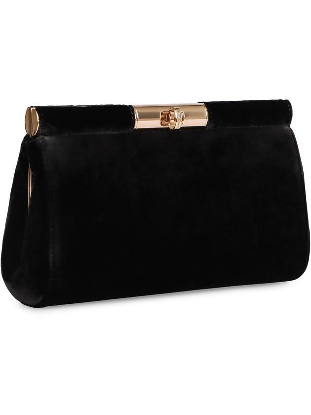 Dolce & Gabbana Marlene Velvet Clutch Bag - DOLCE&GABBANA - BALAAN 3