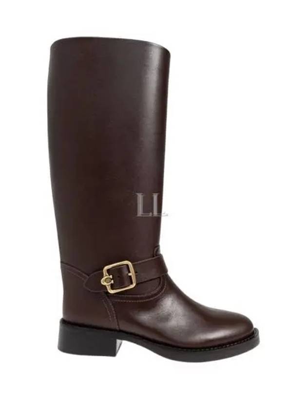 Madeline Long Boots Maple Brown - COACH - BALAAN 2