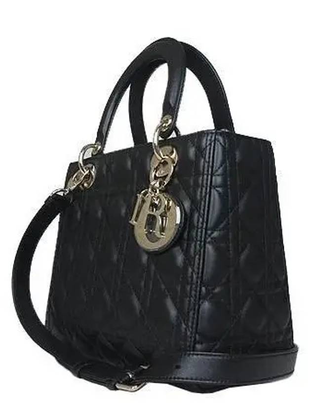 M0565ONGE M900 Gold Plated Black Lambskin Lady Medium 2WAY - DIOR - BALAAN 2