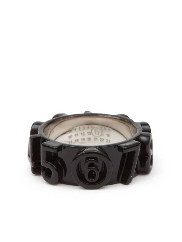 Signature Number Motif Ring Black - MAISON MARGIELA - BALAAN 1