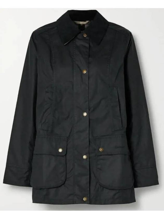 Women's Fiddich Wax Jacket Navy - BARBOUR - BALAAN 2