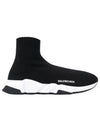 Speed Trainer  High Top Sneakers Black White - BALENCIAGA - BALAAN 4