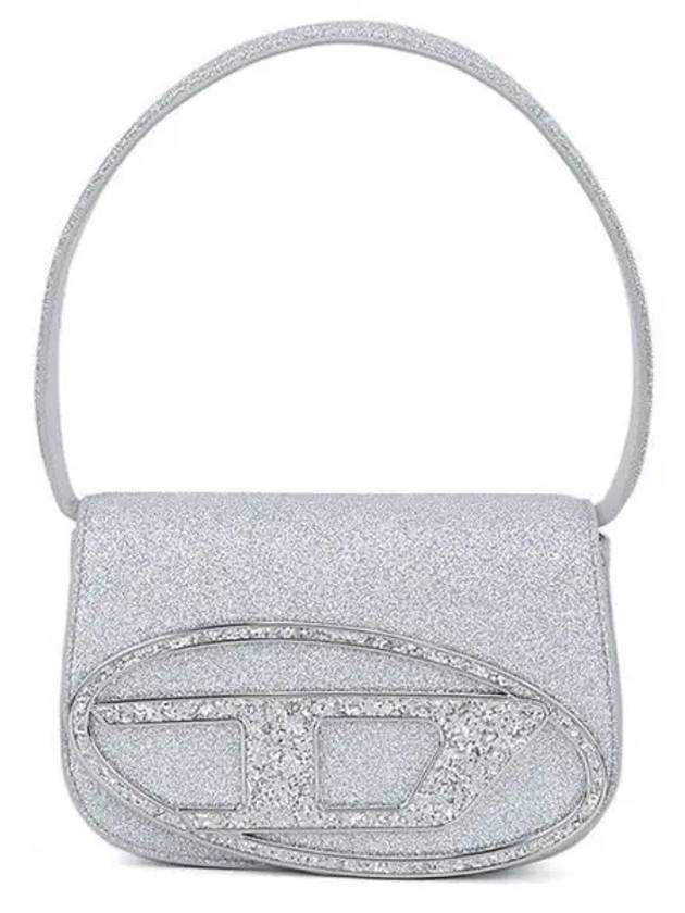 1DR Glitter Fabric Shoulder Bag Silver - DIESEL - BALAAN 2