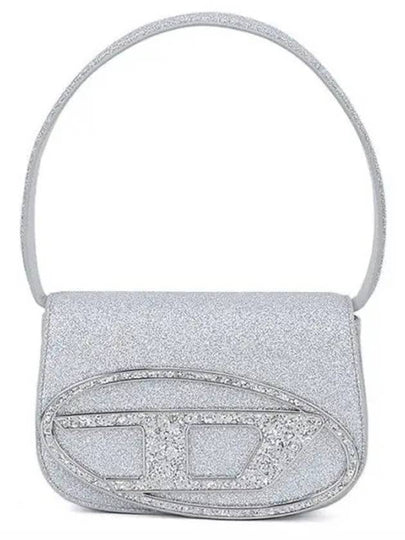 1DR Glitter Fabric Shoulder Bag Silver - DIESEL - BALAAN 2