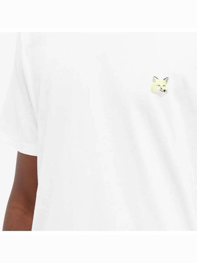 Monochrome Fox Head Patch Short Sleeve T-Shirt White - MAISON KITSUNE - BALAAN 8