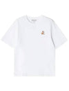 Speedy Fox Patch Comfort Short Sleeve T Shirt White - MAISON KITSUNE - BALAAN 4