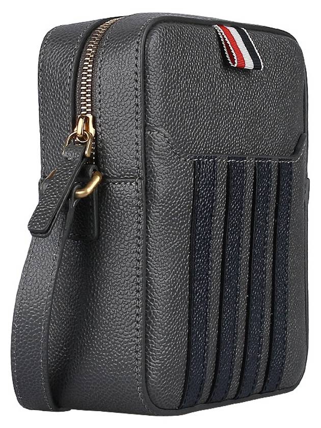 4-Bar Stripe Camera Cross Bag Grey - THOM BROWNE - BALAAN 5