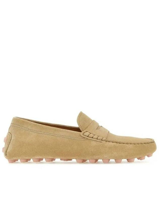 Gommino Bubble Suede Driving Shoes Beige - TOD'S - BALAAN 2