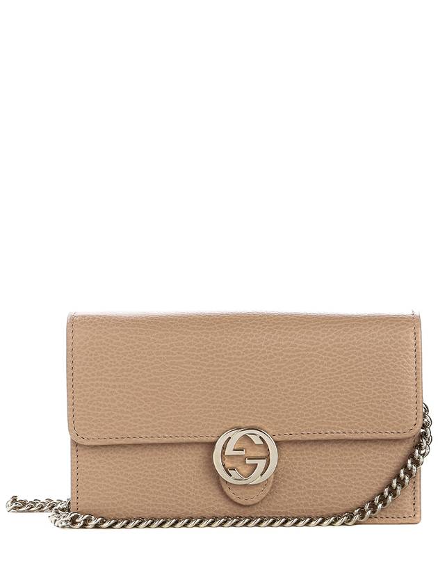 GG Interlocking Chain Strap Cross Bag Beige - GUCCI - BALAAN 2