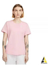 Women's Sportswear Club Essentials Logo Crew Neck Short Sleeve T-Shirt Pink - NIKE - BALAAN 2