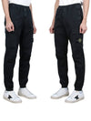 Stretch Cotton Cargo Straight Pants Black - STONE ISLAND - BALAAN 4