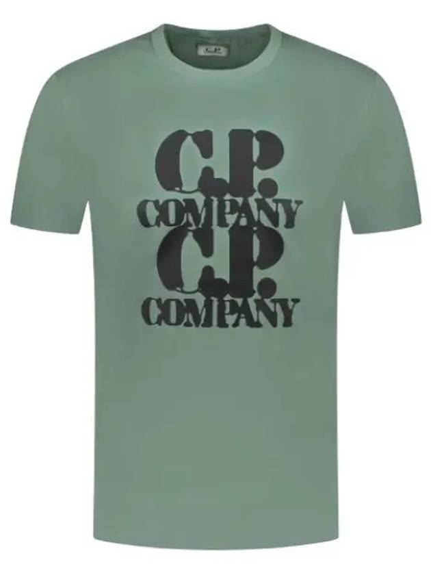 30/1 Jersey Graphic Short Sleeve T-Shirt Green - CP COMPANY - BALAAN 2