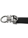 Gancini Reversible Adjustable Calfskin Leather Belt Black - SALVATORE FERRAGAMO - BALAAN 6