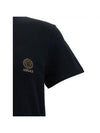 Medusa Logo Print Under Short Sleeve T-Shirt Black - VERSACE - BALAAN 4