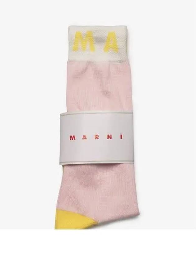 Color Block Socks Light Pink - MARNI - BALAAN 2