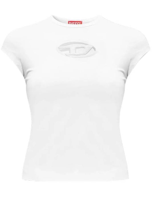T Angie Peekaboo Logo Short Sleeve T-Shirt White - DIESEL - BALAAN.