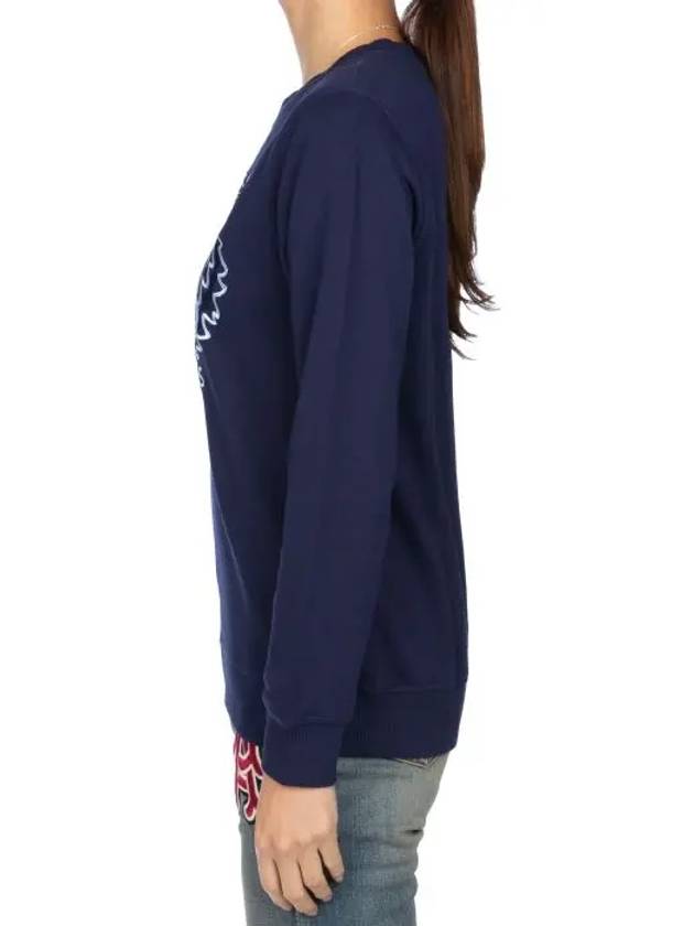 Tiger Logo Sweatshirt Navy K25702 - KENZO - BALAAN 4