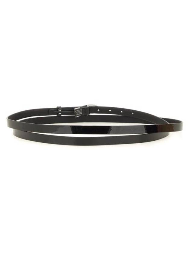 B 1DR 15 Patent Leather Belt Black - DIESEL - BALAAN 4