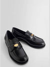 Brushed Leather Penny Loafers Black - MIU MIU - BALAAN 8