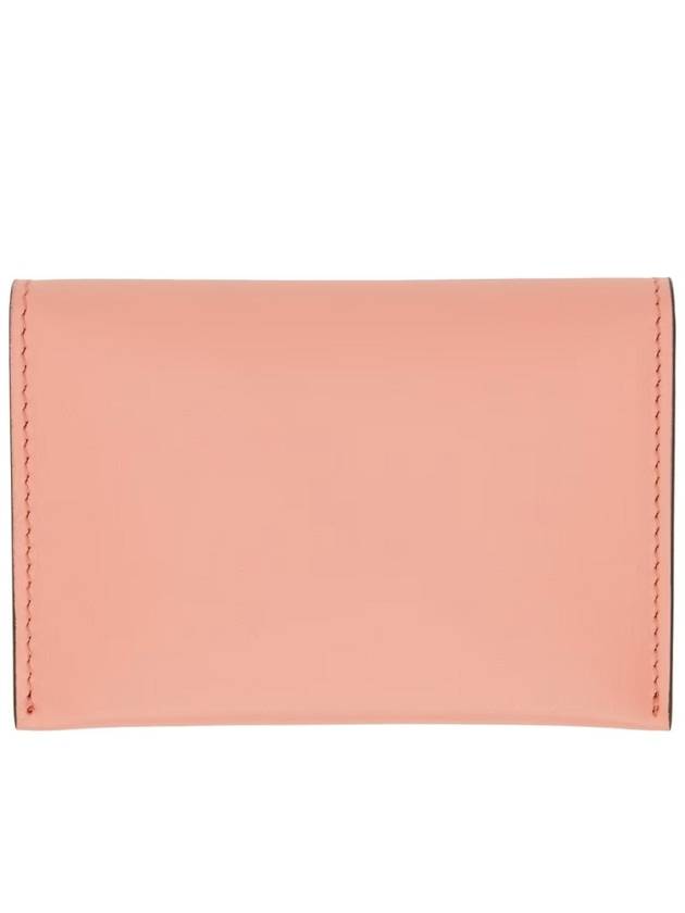 Folded Leather Card Wallet Pink - ACNE STUDIOS - BALAAN 3