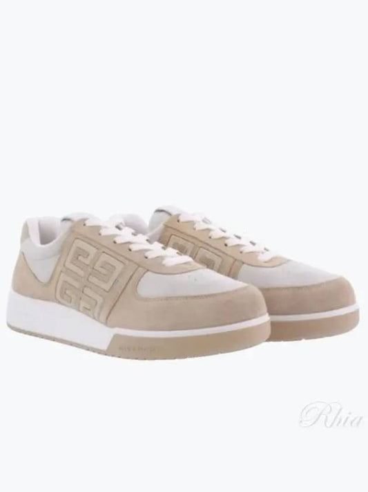 G4 Suede Low Top Sneakers Beige - GIVENCHY - BALAAN 2