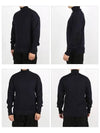 Signature Stitch Elbow Patch Wool Turtleneck Navy - MAISON MARGIELA - BALAAN 3