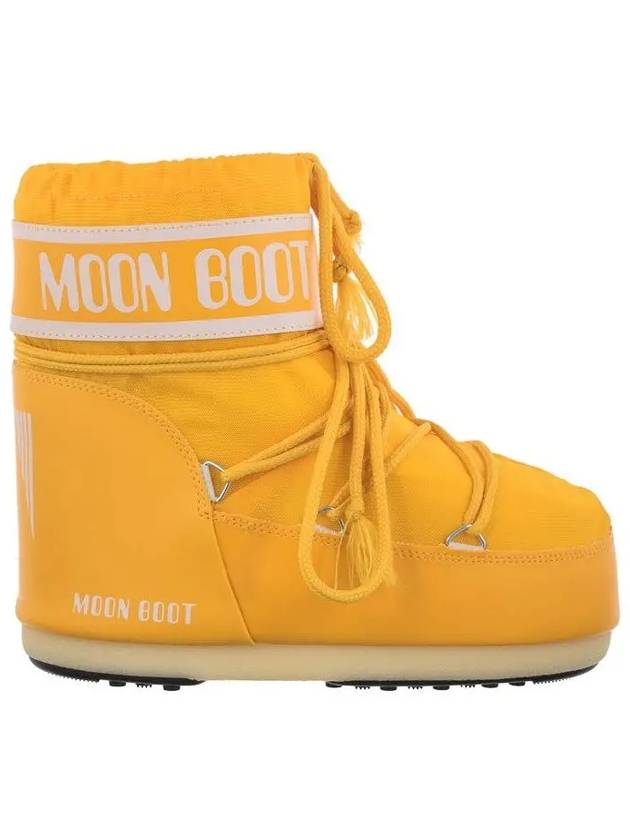 s Classic Logo Print Winter Boots Yellow - MOON BOOT - BALAAN.