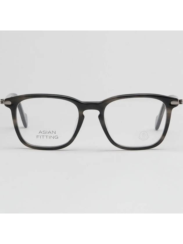 Glasses frame ML5045F 055 square horn rim Asian fit - MONCLER - BALAAN 3